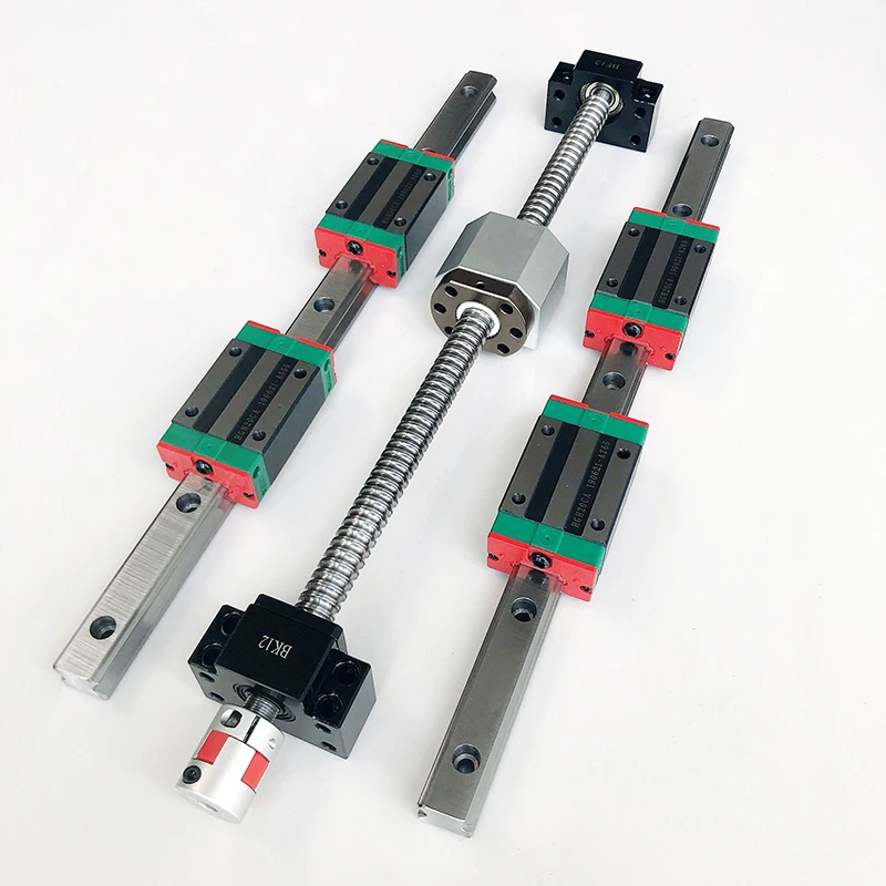 Hgr20 Linear Guide Rail Ballscrew Set - 2er-Set HGR20 HGR15 Linearführungsschiene + 4