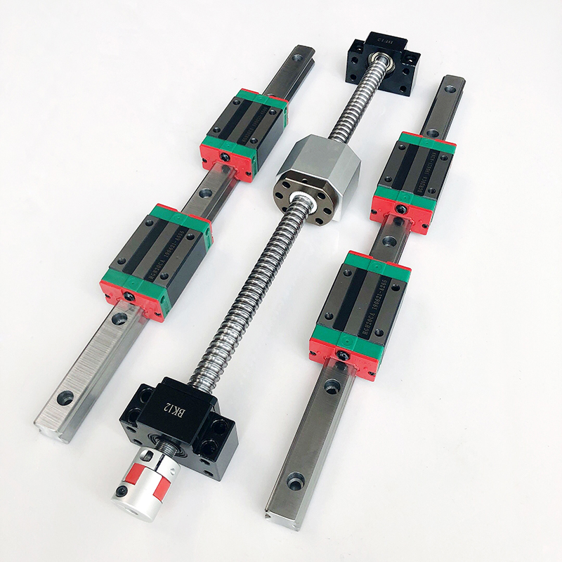 Hgr20 Linear Guide Rail Ballscrew Set - 2er-Set HGR20 HGR15 Linearführungsschiene + 4