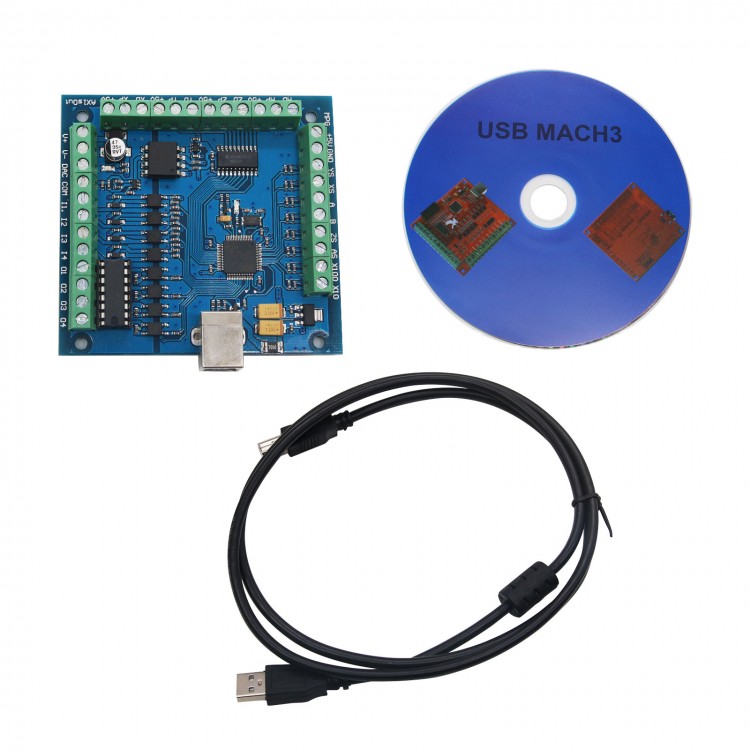 Mach3 Usb Cnc Controller 4 Axis 100Khz - MACH3 4-Achsen-USB-CNC-Steuerungskarte für reibungslose Schrittmotor-Bewegungssteuerung für